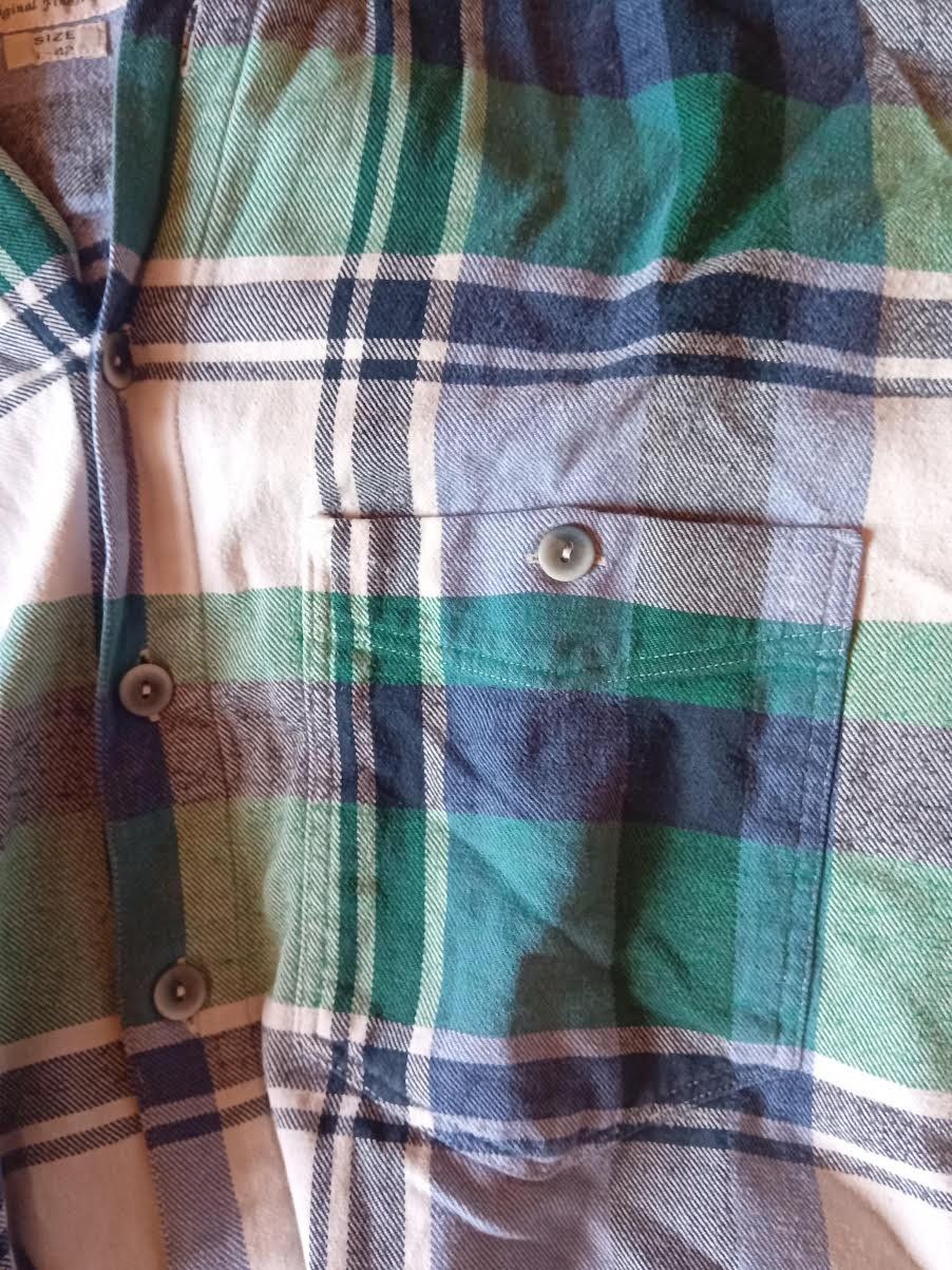 Camicie: Flanellhemd Langarm kariert Grösse L – Usato da Salez venduto da Robe12 3