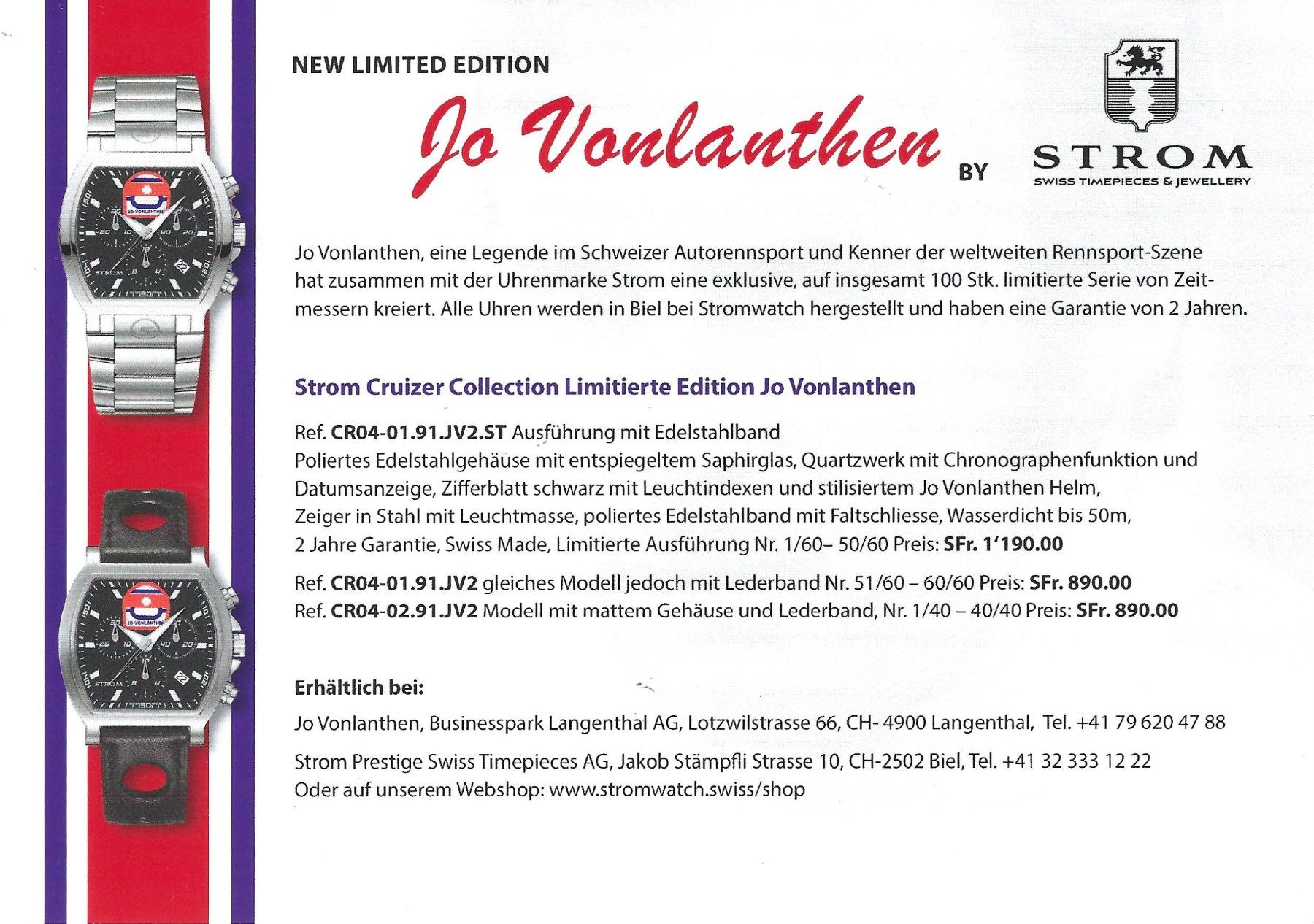 Autografi: Autogrammkarte Jo Vonlanthen – Usato da Aarburg venduto da Hktm 1