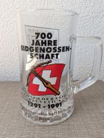 Glaskrug 700 Jahre Eidgenossenschaft 1291–1991