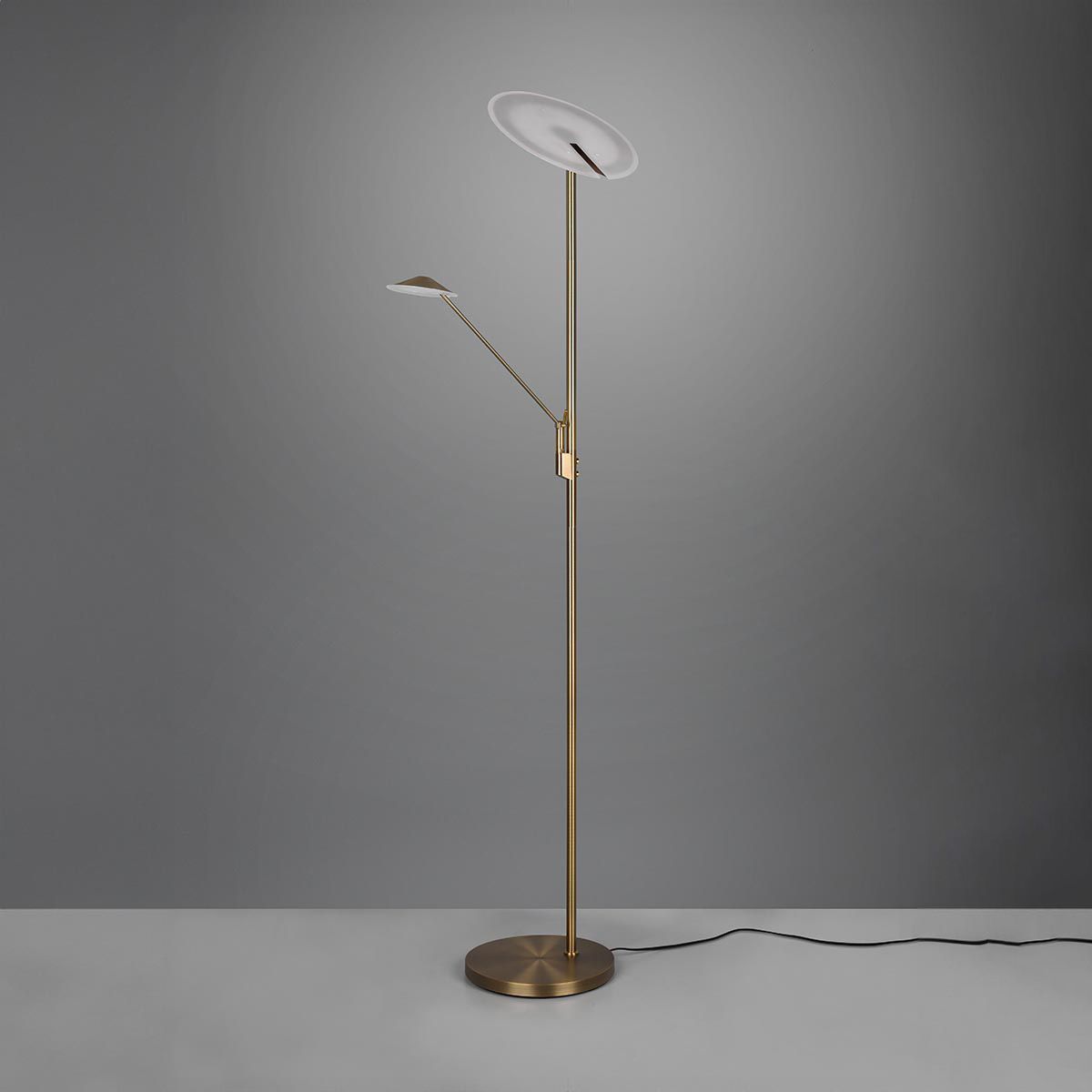 Lampade: LED Stehleuchte, Altmessing, Dimmbar – Nuovo (secondo la descrizione) da Kreuzlingen venduto da Smart-Light 5