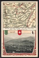 Wattwyl, Ortsansicht u. Landkarte mit We