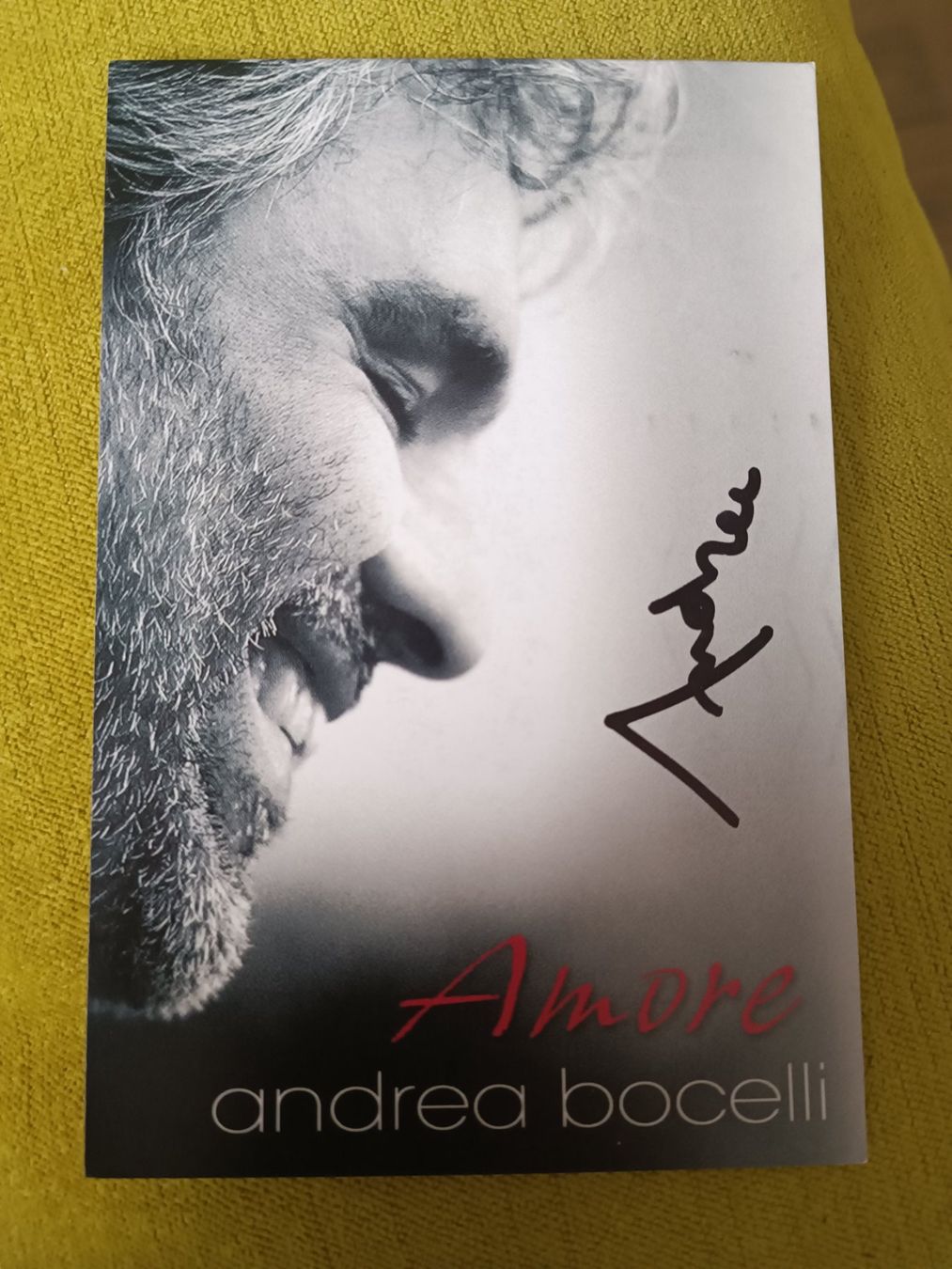 Autogramme: Andrea Bocceli - signierte Autogrammkarte – Gebraucht aus Menziken von Artographs