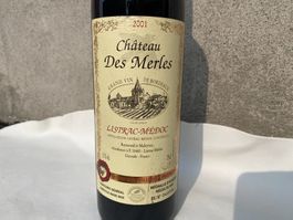 Chateau des Merles 2001 - Listrac-Medoc Wein 0.75l Flasche