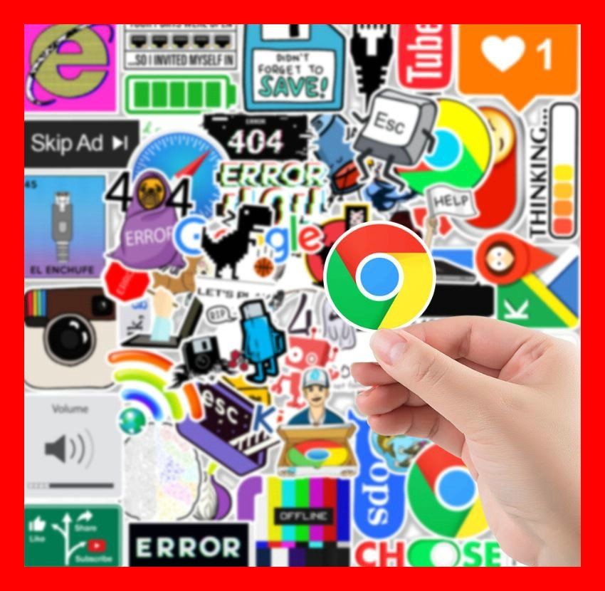Sticker: Internet Google Safari Chrome Explorer Web 50 tlg Stickerset – Nuovo e nell'imballaggio originale da Dättlikon venduto da easythings