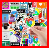 Internet Google Safari Chrome Explorer Web 50 tlg Stickerset