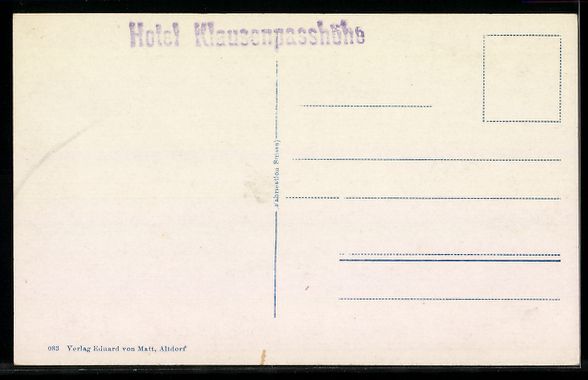 Cartoline postali: Klausenpass, Auto steht auf der Seelitha – Usato da Berlin venduto da bartko-reher 1