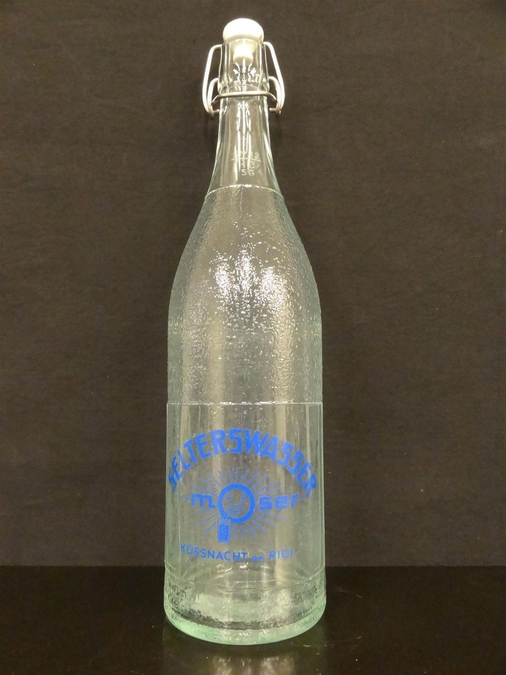 Gläser, Krüge & Flaschen: alte Flasche SELTERSWASSER MOSER 1956 – Gebraucht aus Kerzers von Flaschenposten 1