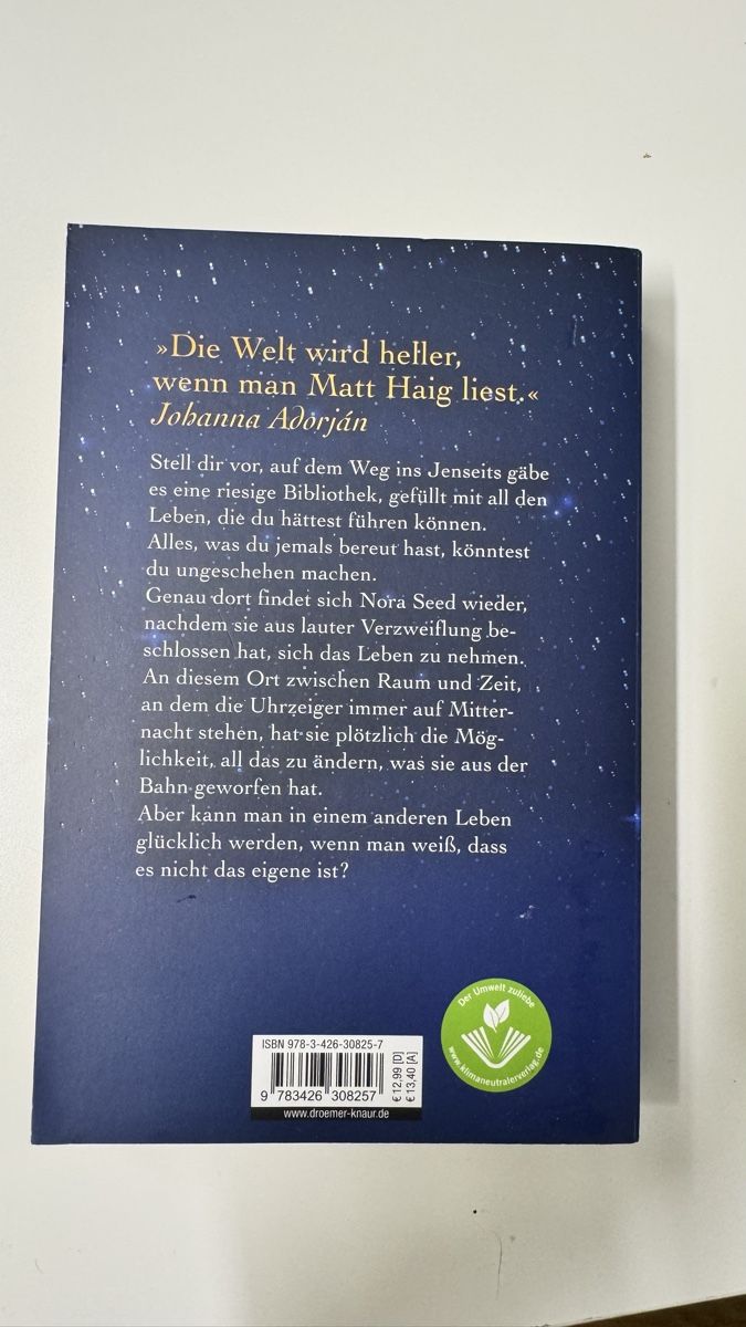Libri: Matt Haig - The Midnight Library Novel – Usato da Oberägeri venduto da rsi_h6fc 1