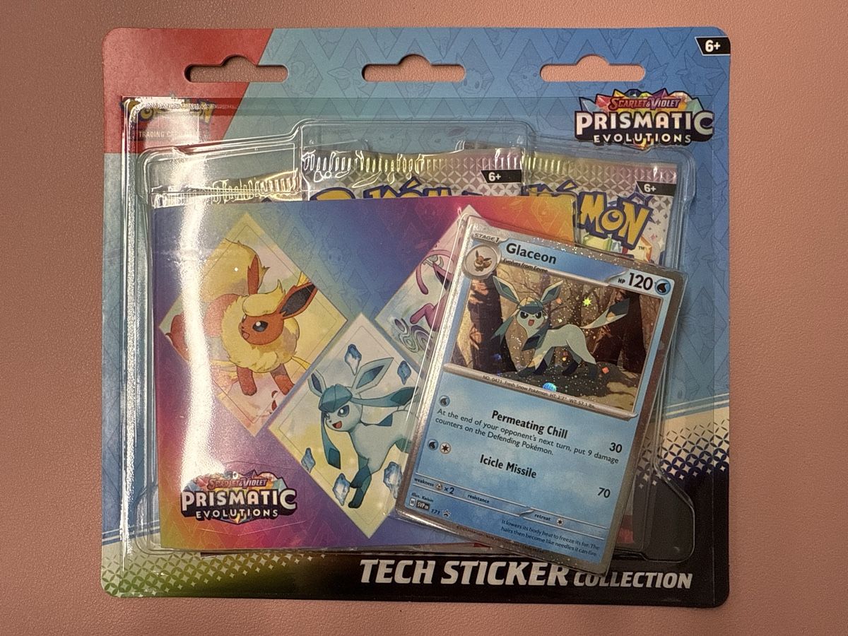 Pokémon Carte collezionabili: Glaceon SVP 171 Tech Sticker Prismatic Évolution – Nuovo e nell'imballaggio originale da Martigny venduto da lauraalizeepil