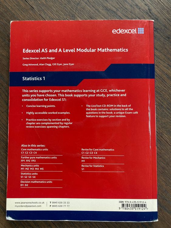 Statistics 1 edexcl as a level modular mathematics kaufen auf ricardo
