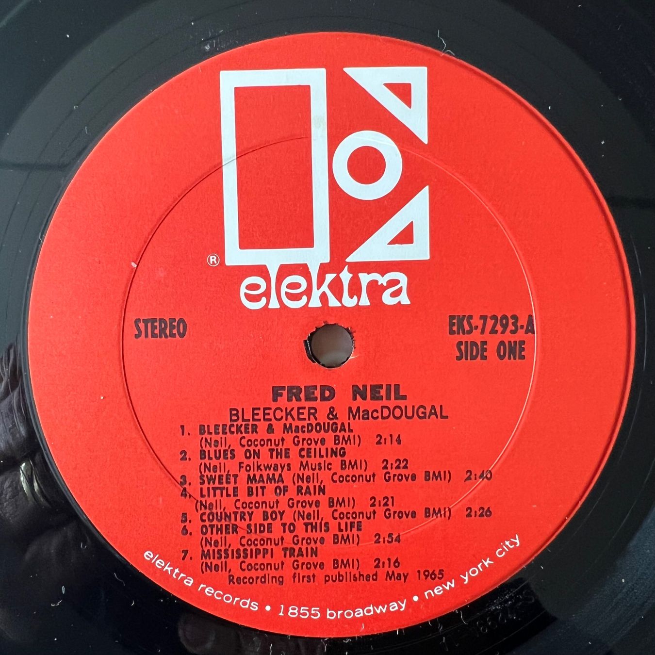 Schallplatten: Fred Neil - Bleecker & MacDougal / US-Press. 1969 – Gebraucht aus Gais von soundcave57 3