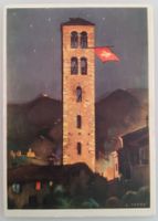 Bundesfeierpostkarte Nr.67 - 1938 - Kirchturm, ungelaufen