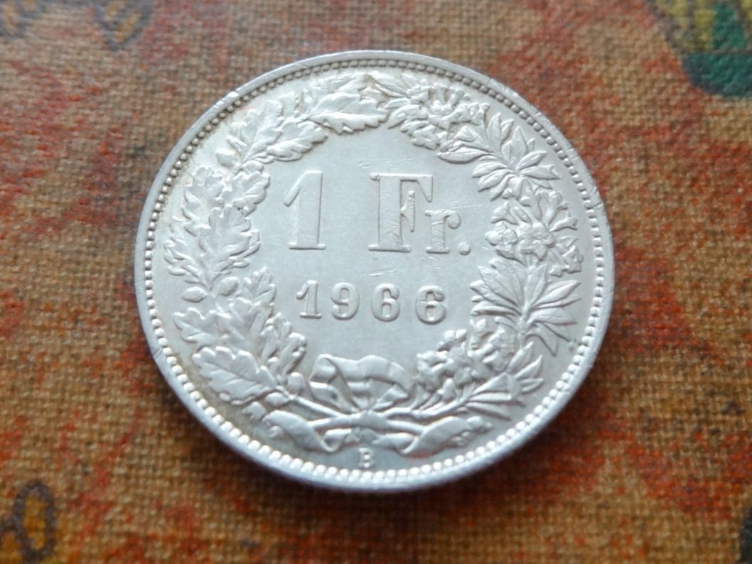 Alle Münzen: 1 Fr. 1966  (Y) – Gebraucht aus Romanel-sur-Lausanne von Swift13