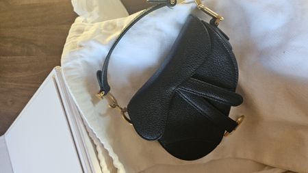 Micro Dior Saddle Bag Black New