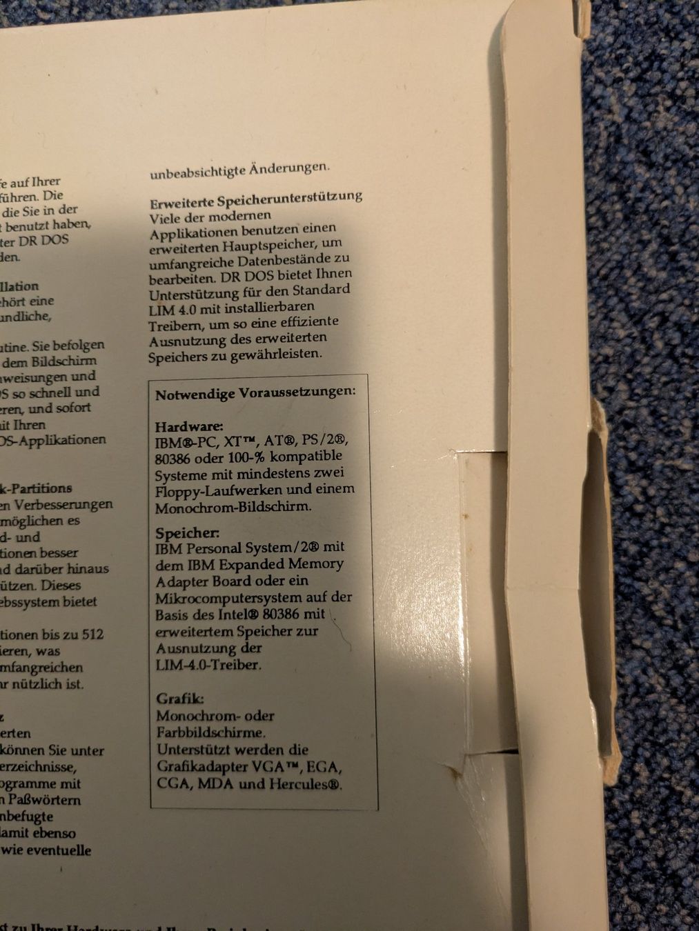 Software: Antike Software: Betriebssystem DR DOS – Usato da Widen venduto da Thomson4 3