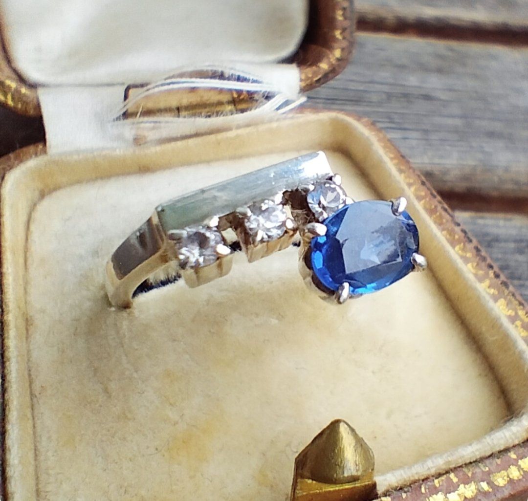 Ringe: Vintage Saphir Ring 925 Silber – Gebraucht aus schwyz von larry91sz 2