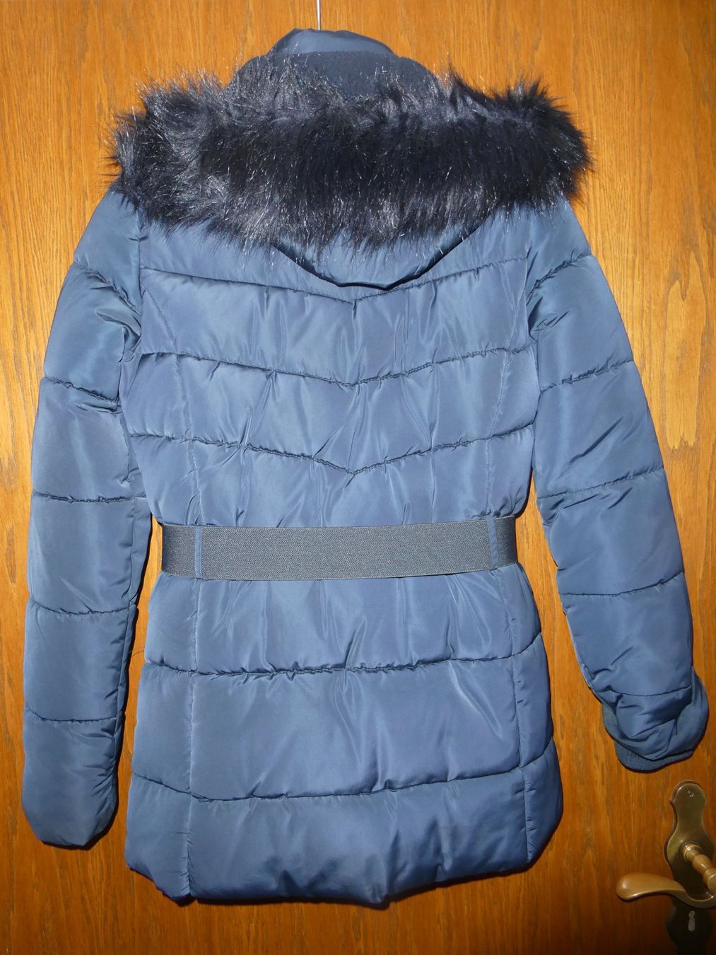 Jacken & Mäntel: Winterjacke, dunkelblau, Grösse 170 mit Gürtel – Gebraucht aus Mels von KOSL 4
