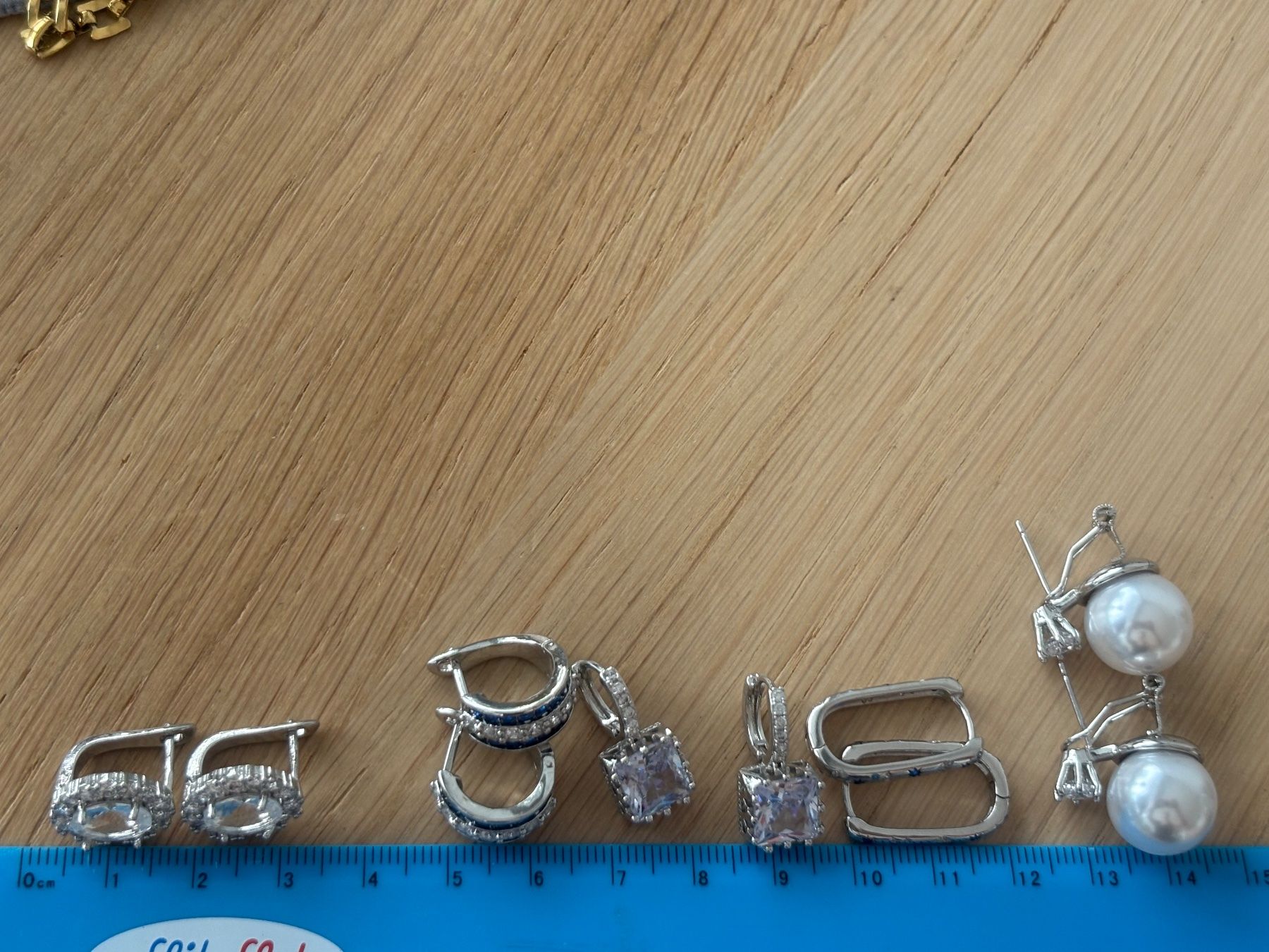 Ohrringe & -stecker: Luxus Elegante Ohrstecker Ohrschmuck  Farbe: Silber 5 st. – Neu (gemäss Beschreibung) aus Biel-Bienne von Roserosse13 5