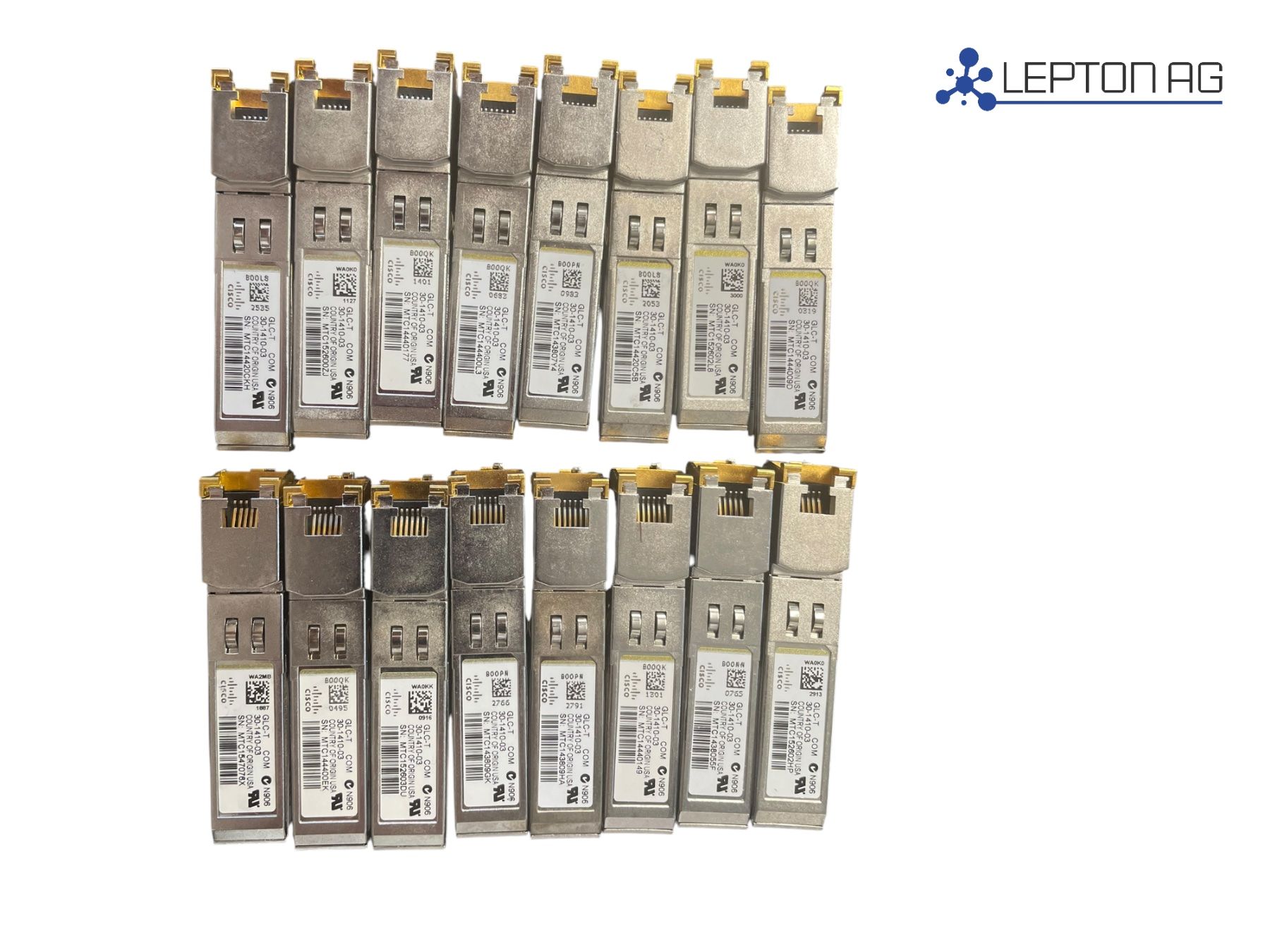 Cisco Unità & Adattatore: Cisco GLC-T 1000Base-T-SFP Modul/ Set a 16 st. – Usato da Niederdorf venduto da LeptonAG 3