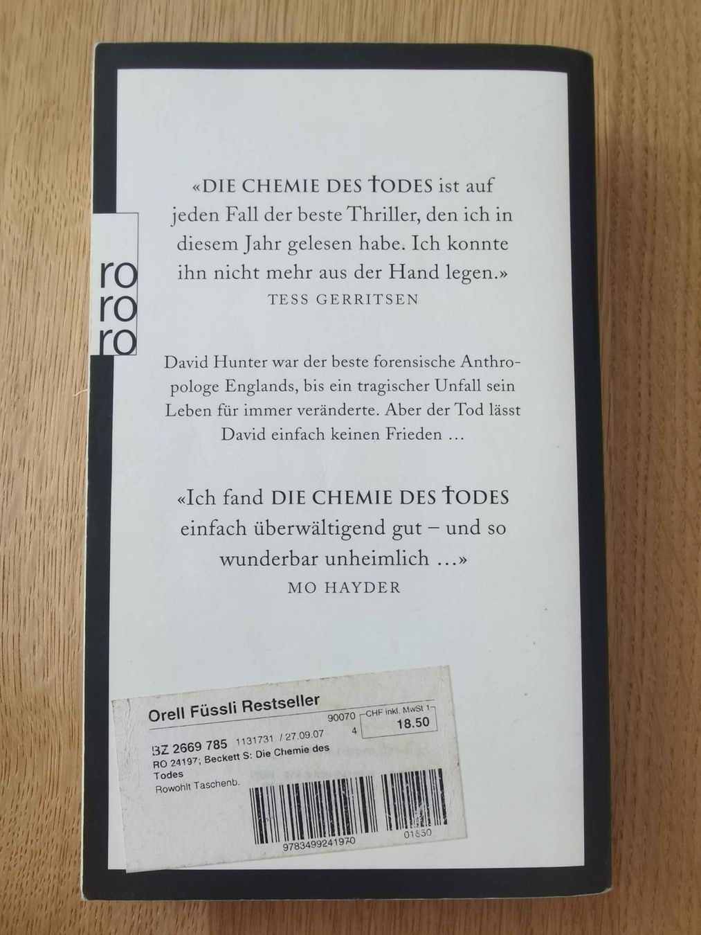 Libri: Die Chemie des Todes – Usato da Zug venduto da WickiPanda 1