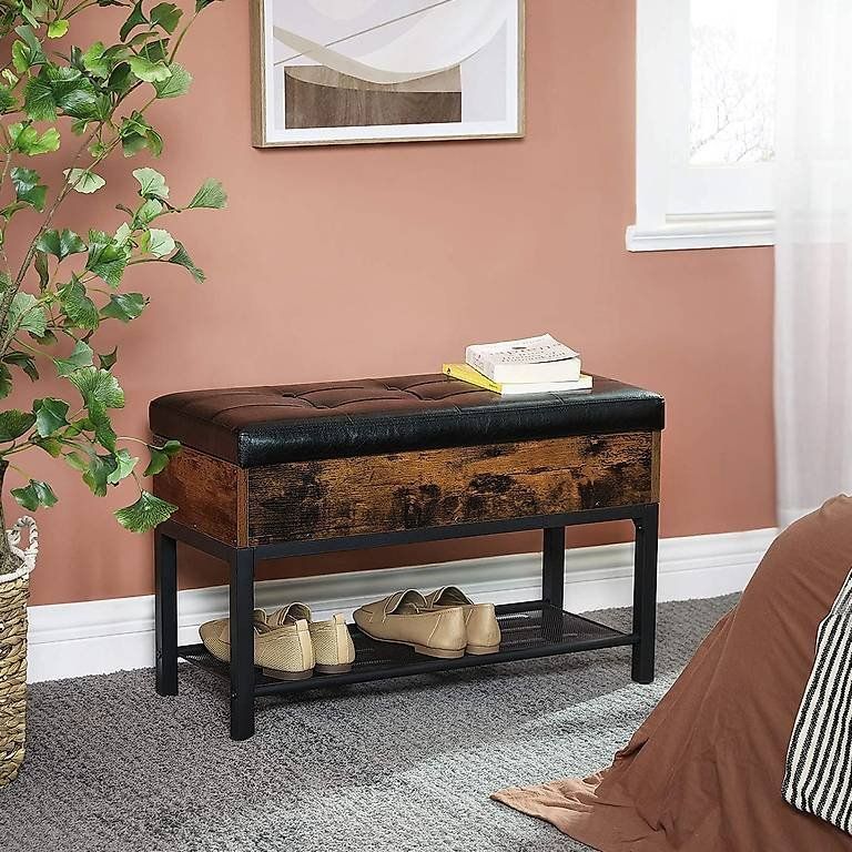 Panchine: Bank mit Schuhregal Industrial Style – Nuovo e nell'imballaggio originale da Flawil venduto da vivalacasa 4