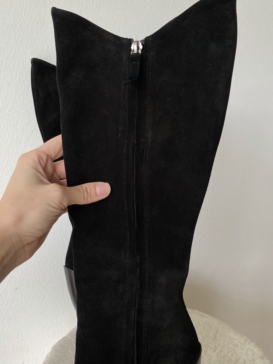 Scarpe da donna: Pollini Black Suede Knee High Boots, Size 36 – Usato da Münchringen venduto da loo_b7bd 5