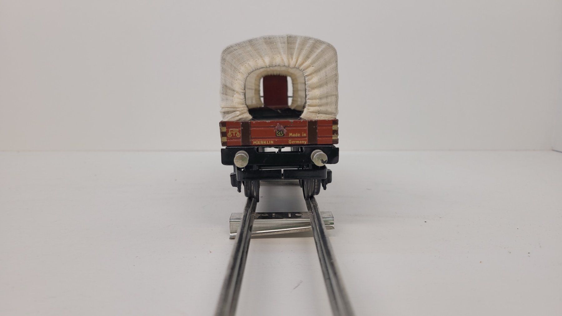 Märklin Modellini di ferrovie: Spur 0, Märklin Planenwagen der Deutschen Reichsbahn – Usato da Büsserach venduto da ModellbahnDepot 1