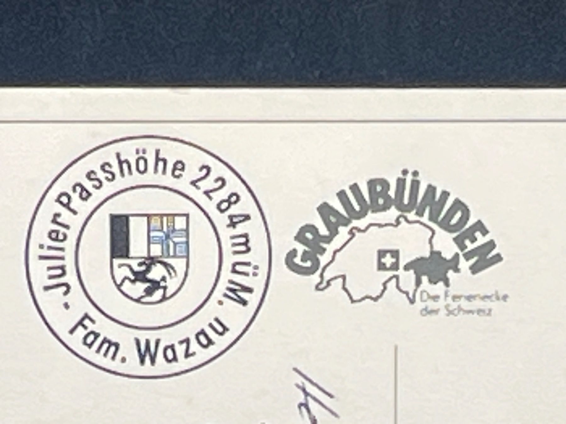 Cartoline postali: Ansichtskarte: 9 Bündner Pässe – Usato da Widnau venduto da Brusi9 2