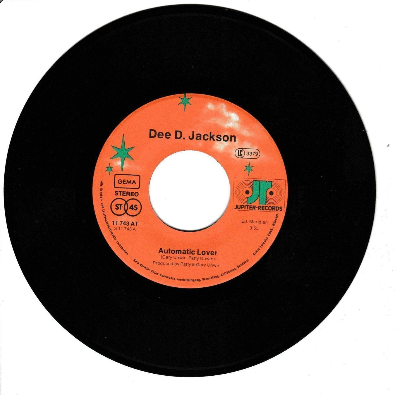 Dischi in vinile: Dee D. Jackson - Automatic Lover 7" Vinyl (Disco) – Usato da Tübach venduto da JamesStone 2