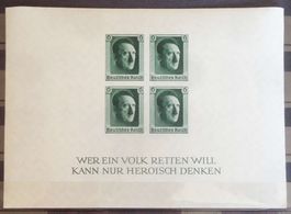 1937: 1. Nationale Briefmarkenausstelllung, Block *