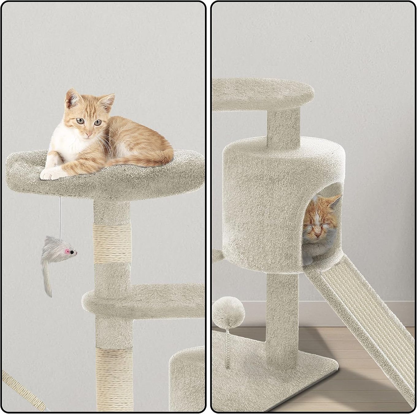 Tiragraffi: Kratzbaum Katzenbaum Stabiler Kletterbaum 115cm – Nuovo e nell'imballaggio originale da Genève venduto da Top-Trend 3