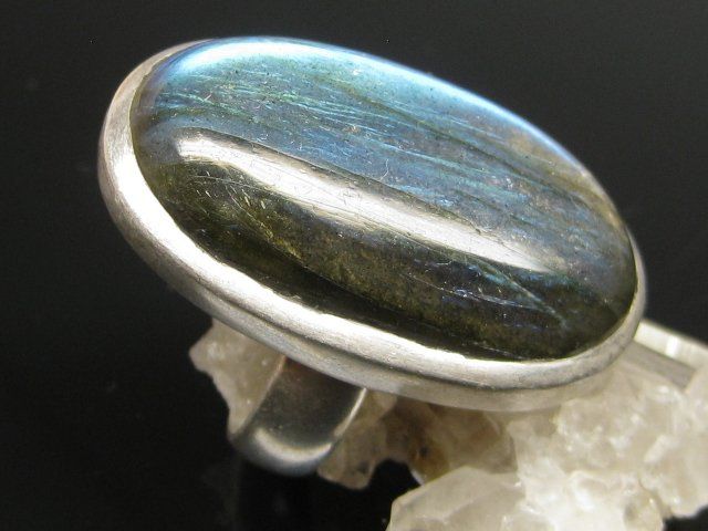 Anelli: Vintage Ring Silber 925 Labradorit Gr. 60 – Usato da Ermatingen venduto da Decovin 5