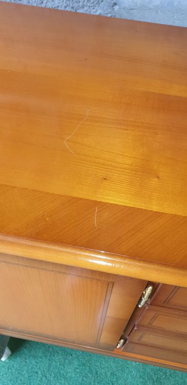 Cassettiere: Kirschbaum Seidbord mit Intarsien und Messing Beschläge – Usato da Seon venduto da bubu73 5