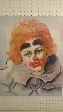 Gemälde: Lorenze "Clown" Gemälde – Gebraucht aus Zürich von Galerie-Kunst