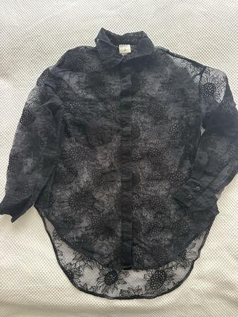 Schwarze Bluse von Sandra Mansour x H&M, Grösse M