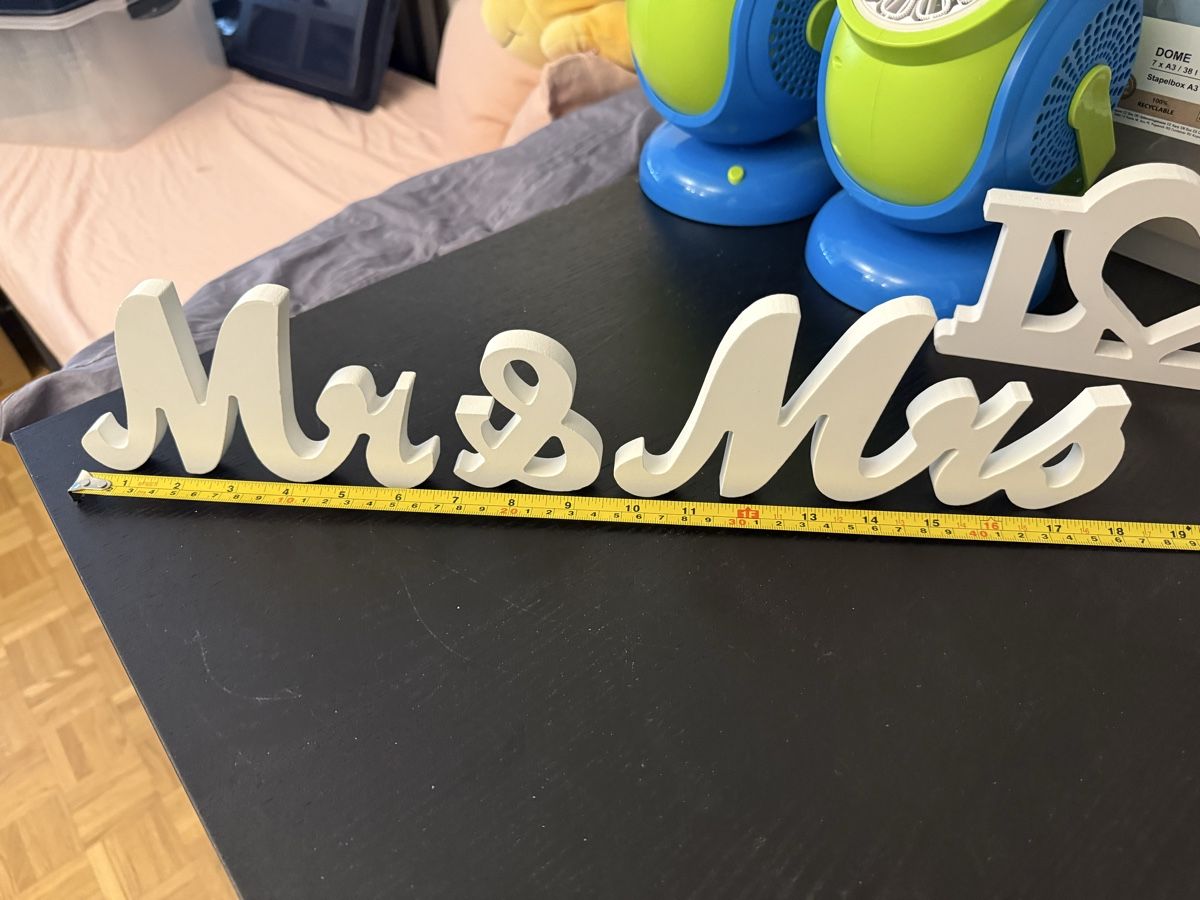 Toutes les décorations: Mr & Mrs Holz weiss – D'occasion à Horgen par smaally