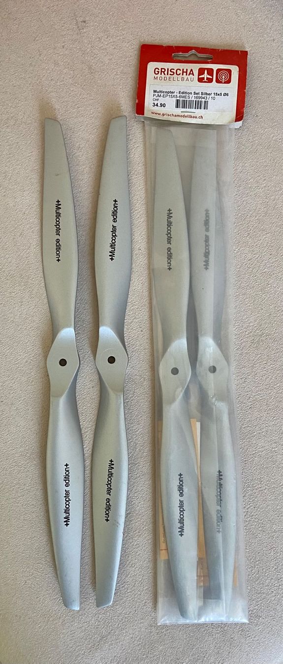 RC Modellbau: 2 x Multikopter edition set silber 15x5 – Neu und originalverpackt aus Pratteln von Arthband