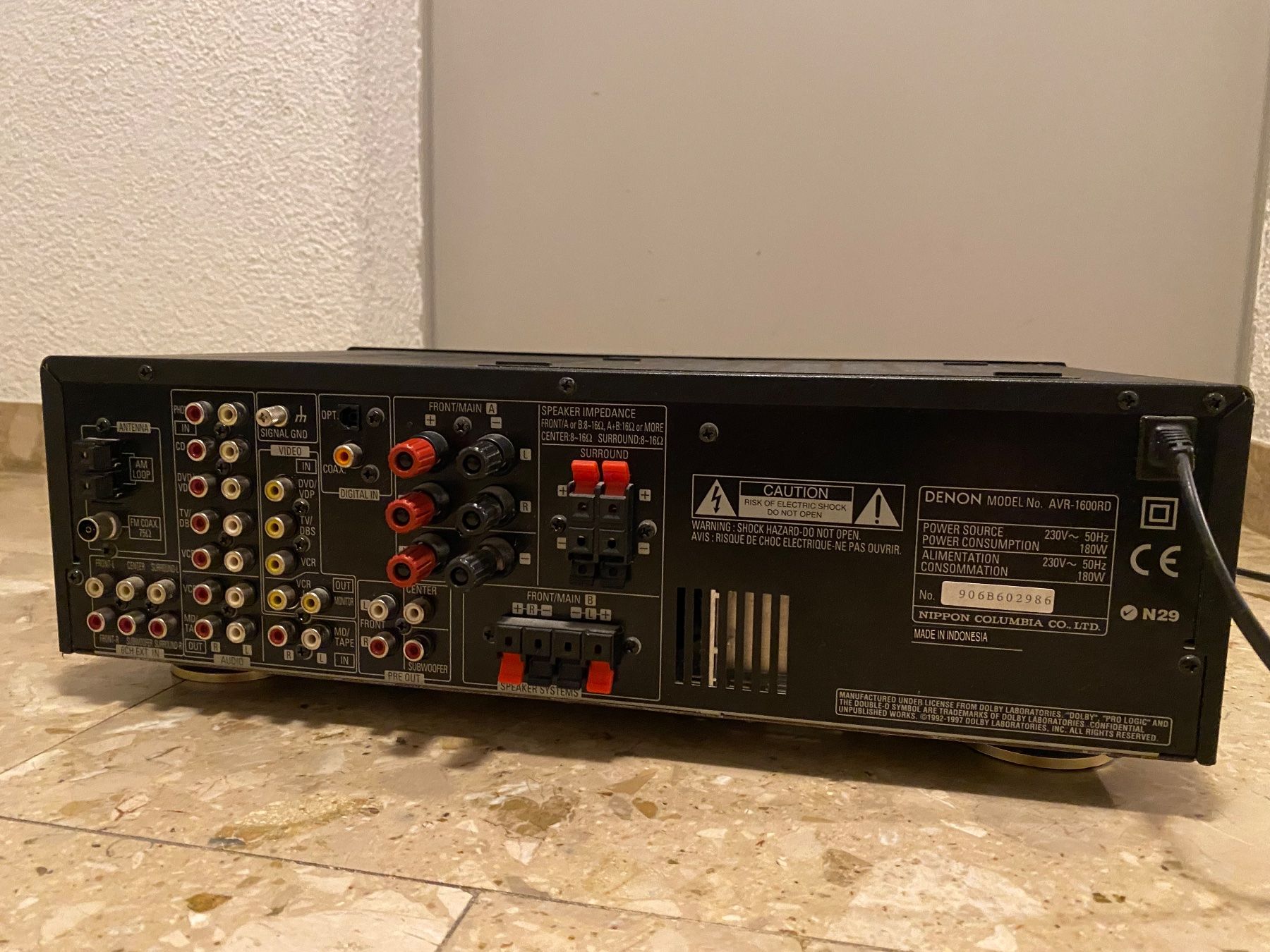 Denon Ricevitori: Denon AVR-1600 RD – Usato da Oberriet SG venduto da shanis 2