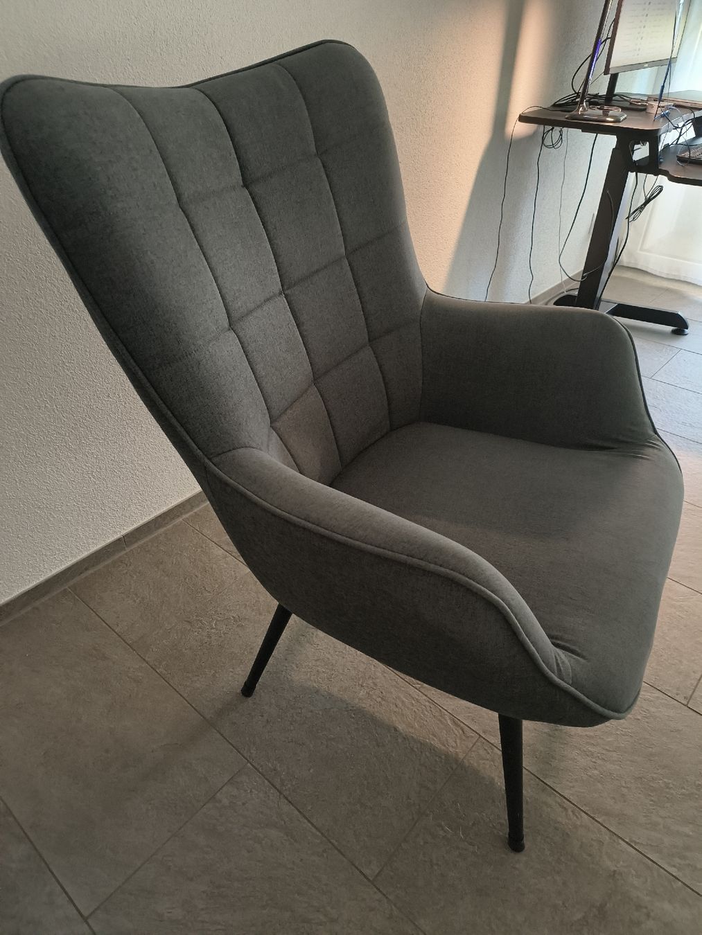 Jysk Sessel: Armchair grey fabric good condition – Gebraucht aus Bülach von ste_5tgq 2