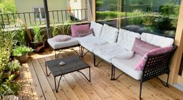 Gemütliche Jutholmen Garten Balkon Lounge incl Kissen