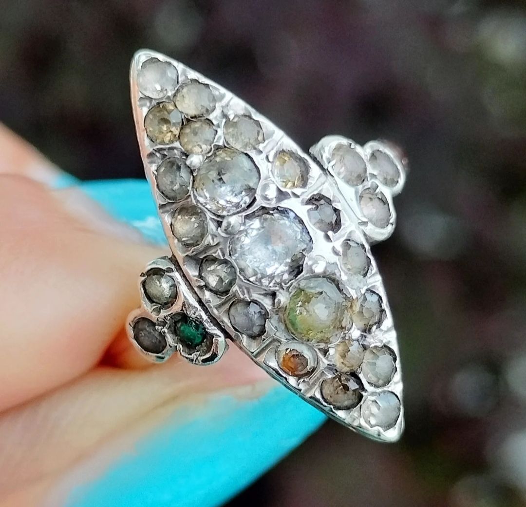 Anelli: Antiker Marquise Paste Ring – Usato da schwyz venduto da larry91sz 7