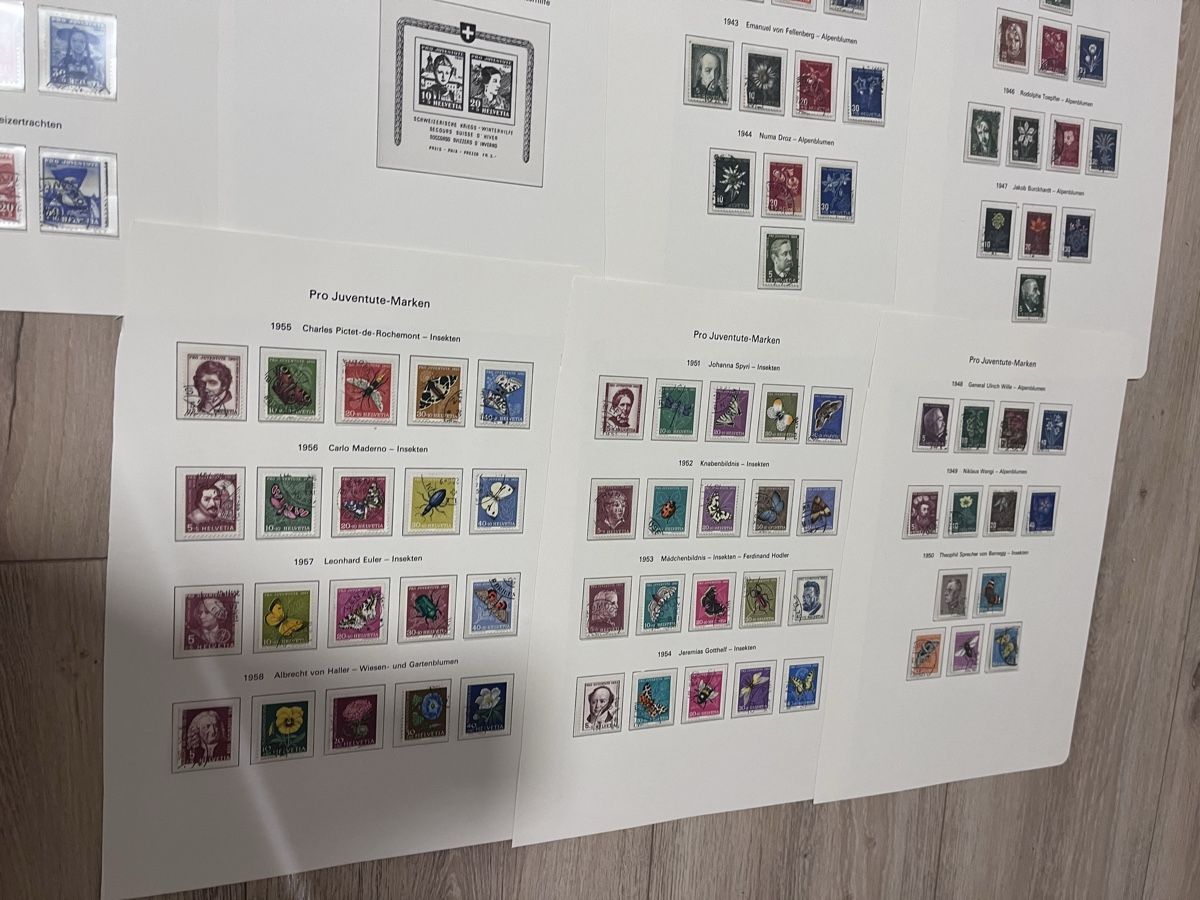 Tutti i francobolli: LOT Pro Juventute Oblitérés 1919-1958  – Usato da Sottens venduto da thigroux 3