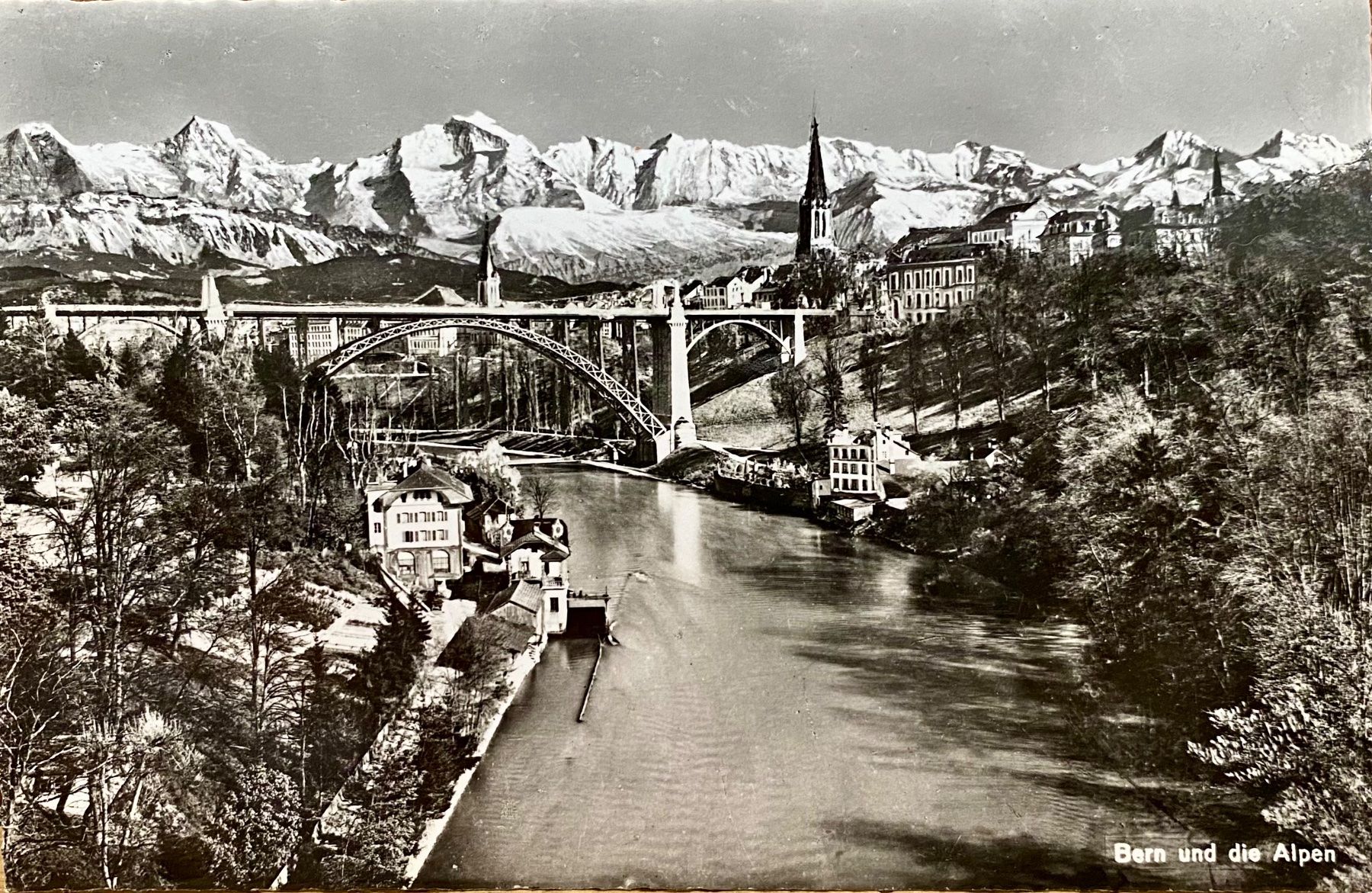 Cartoline postali: Bern & die Alpen - Alpenpanorama – Usato da Root venduto da ENGLAND-TREASURES 1