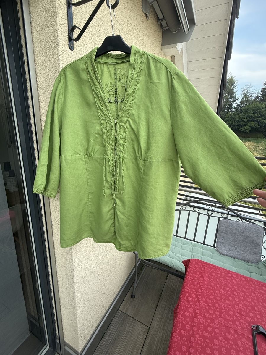 Ulla Popken Tuniche: Lässige Designer  Leinen Tunika XL  – Usato da Sirnach venduto da sirni 8