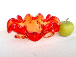 Murano Glas Vintage Design Schale Bowl Space Age Böhmen