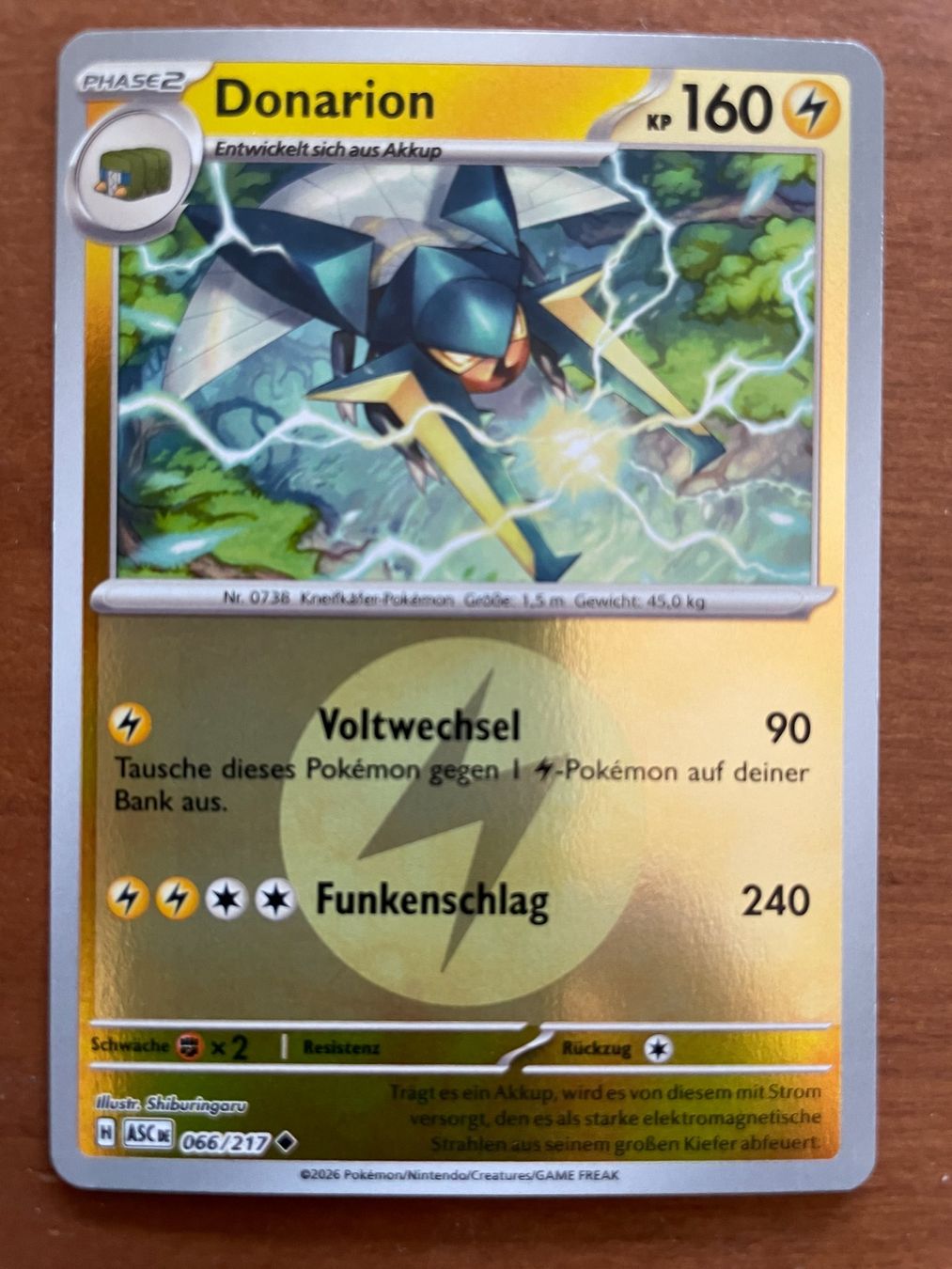 Pokémon Carte collezionabili: Pokemon Donarion Reverse (Versand gratis) – Nuovo (secondo la descrizione) da Chur venduto da Angerson