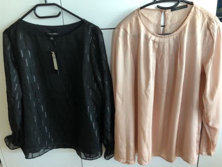 2 elegante Blusen Gr. M/38, NEU!