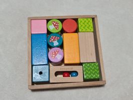 Jouet éveil – cubes et rond en bois