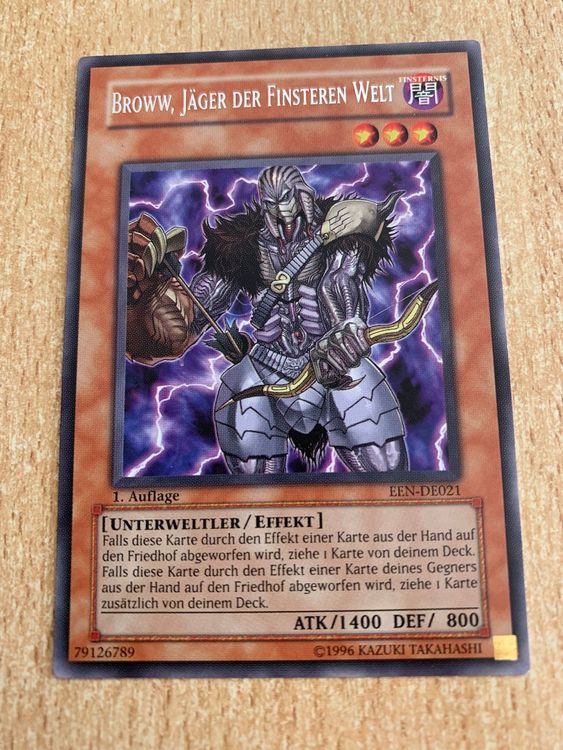 Yu-Gi-Oh! Sammelkarte 'Beiige, Frontkämpfer Der Finsteren Welt' – 1. Auflage, Inkl. GWINDI Schutzhülle & Bonuspunkte