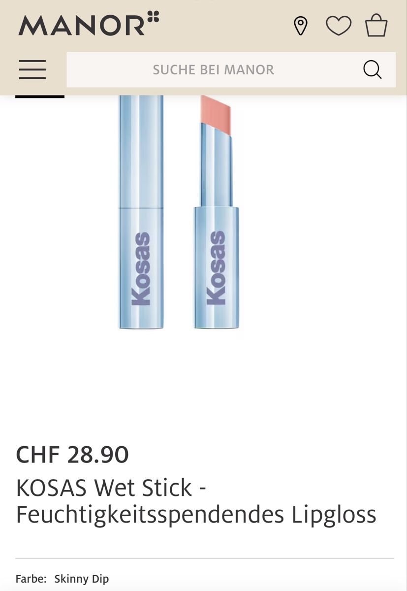 Make-up: Kosas Wet Stick- Skinny Dip – Usato da Baden venduto da Tiffany6878 1